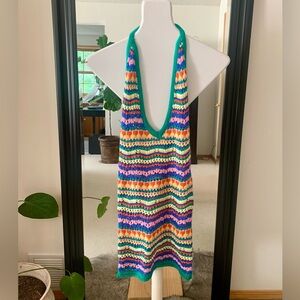 Princess Polly Crochet Multicolored Mini Dress